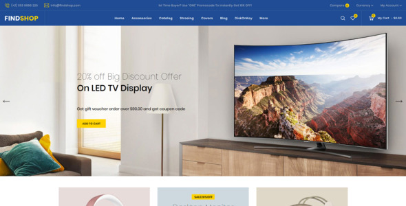 секционный универсальный магазин тема shopify