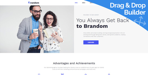 рекламное агентство moto cms 3 шаблон
