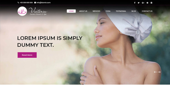 PSD шаблон на тему красота