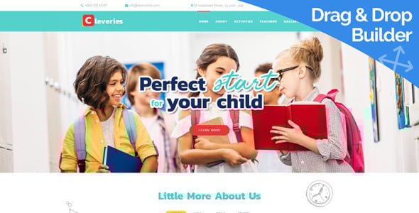 шаблон kids school moto cms 3