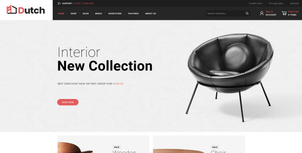 мебель woocommerce тема