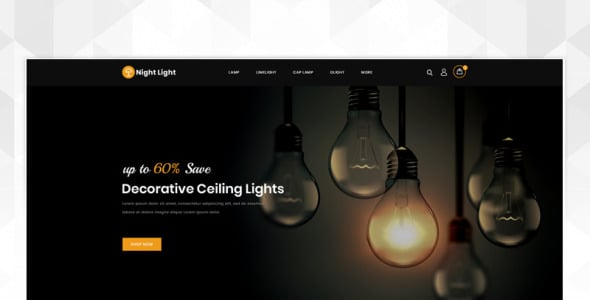 шаблон магазина освещения opencart