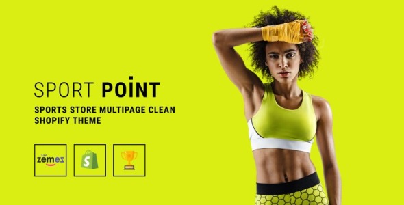 спортивный магазин многостраничный чистый shopify тема