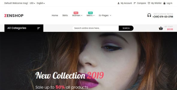 премиальный универсальный шаблон zencart