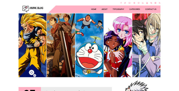 PSD шаблон на тему аниме/манга