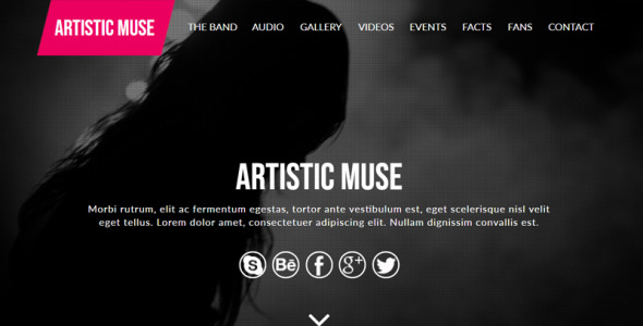 художественный шаблон музы группы