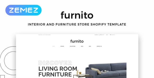 интерьер и мебель магазина modern shopify theme