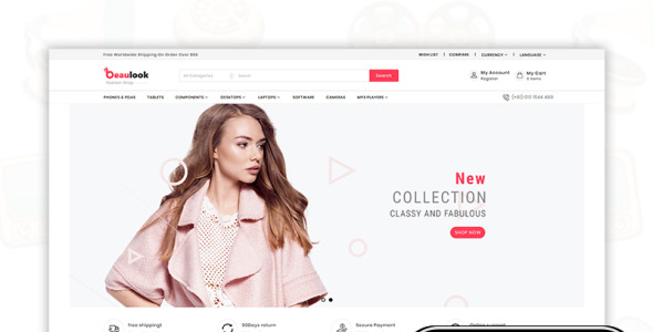 тема beaulook prestashop