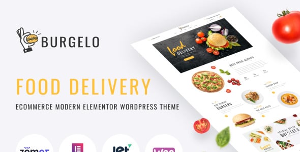 доставка еды электронная коммерция современный элементор woocommerce тема