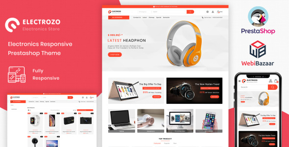 супермаркет магазин электроники prestashop тема