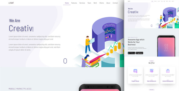 универсальный шаблон целевой страницы bootstrap