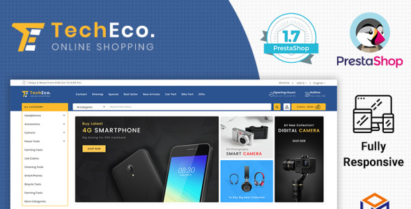 тема techeco prestashop