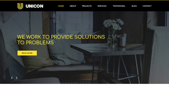 PSD шаблон на тему дизайн интерьеров