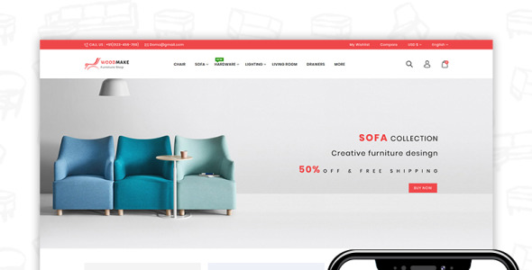 тема woodmake prestashop