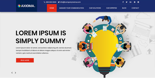 PSD шаблон на тему графика