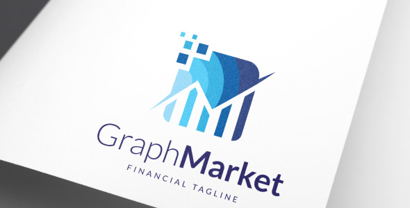 Шаблон логотипа на тему графика