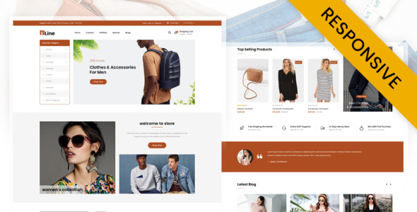 шаблон модного магазина opencart