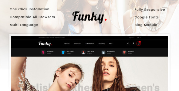 фанки магазин одежды prestashop тема