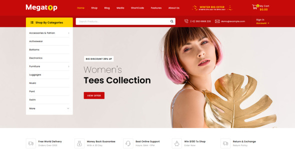 многоцелевая тема woocommerce