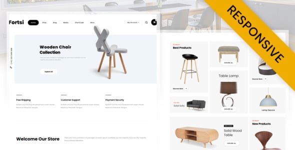 мебельный магазин woocommerce тема