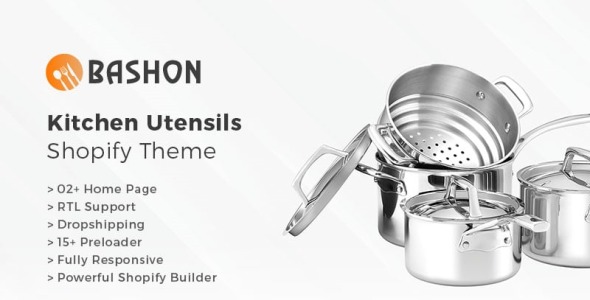 кухонная утварь shopify тема