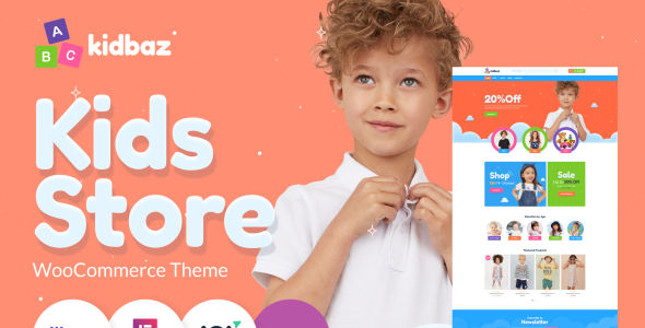 kids stuff ecommerce modern elementor woocommerce theme