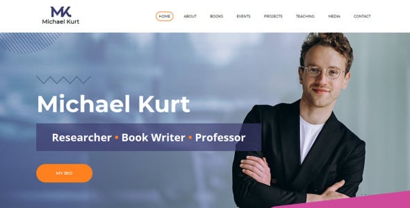 академический персональный moto cms 3 шаблон