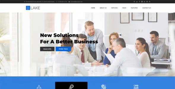 блейк бизнес услуги wordpress тема