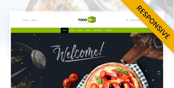 ресторан магазин woocommerce тема