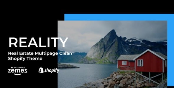 недвижимость многостраничная чистая тема shopify