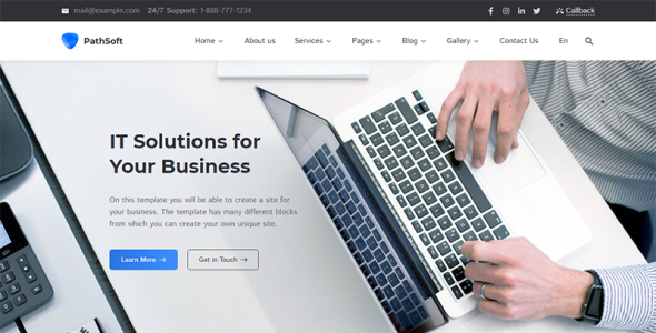 ит-решение для вашего шаблона сайта бизнес-услуг