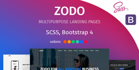 Zodo Landing Page Template