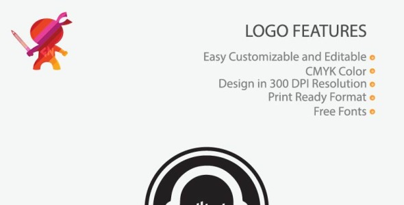 Шаблон логотипа на тему графика