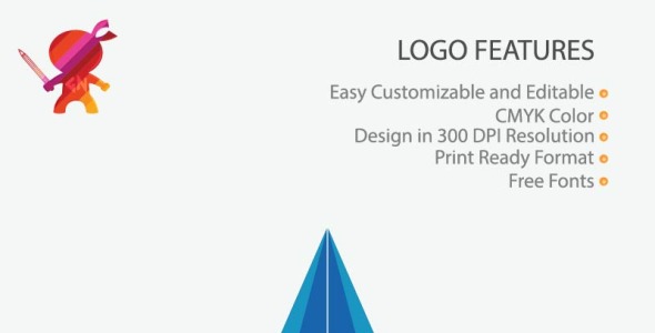 Шаблон логотипа на тему графика