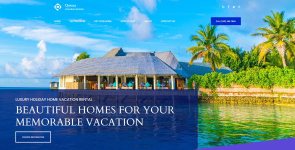 отпускная аренда moto cms 3 шаблон