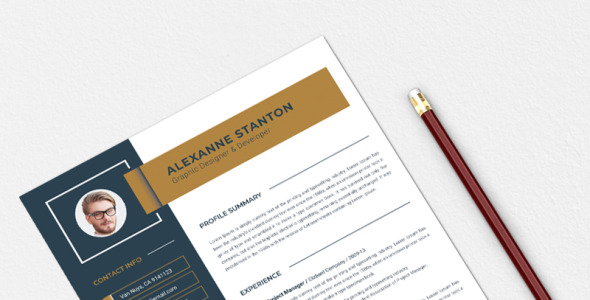 Адаптивный Резюме на тему графика