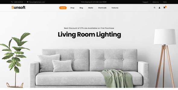 освещение темы woocommerce