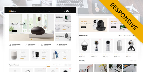 шаблон магазина электроники opencart