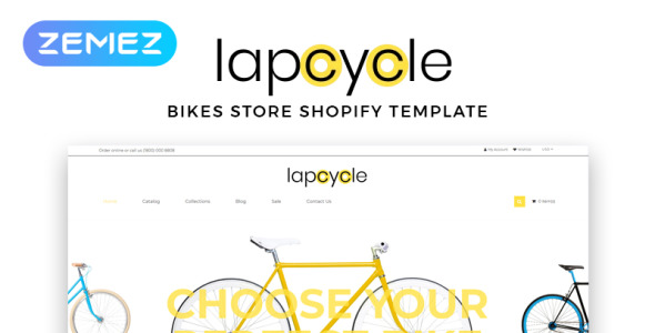 велоспорт многостраничная чистая тема shopify