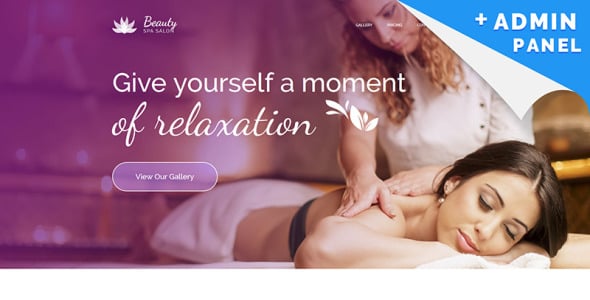 шаблон целевой страницы спа-центра