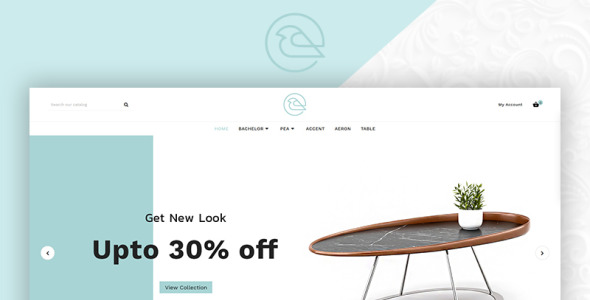 мебельный мега магазин шаблон opencart