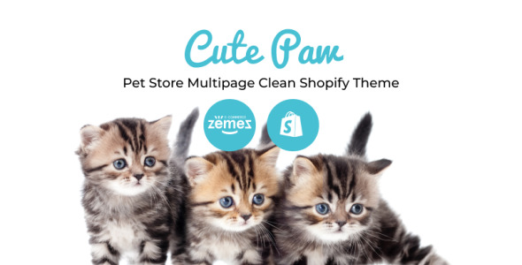 зоомагазин многостраничная чистая тема shopify