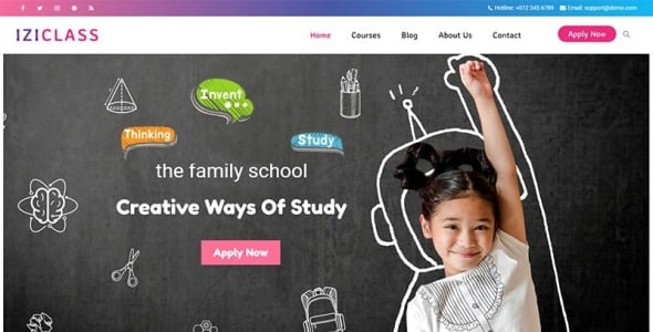 детский сад и дошкольная тема wordpress