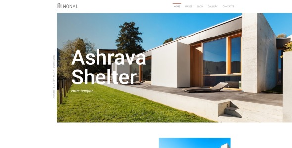 архитектор многостраничный чистый шаблон joomla