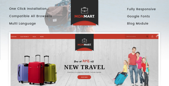 тема магазина сумок prestashop