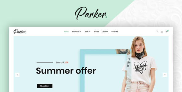 parker fashion premium opencart шаблон