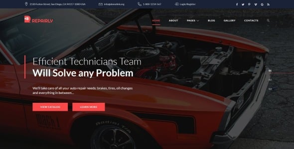 авторемонтная компания joomla template