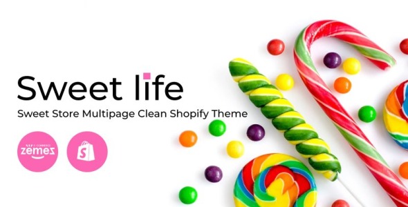 sweet store многостраничная чистая тема shopify