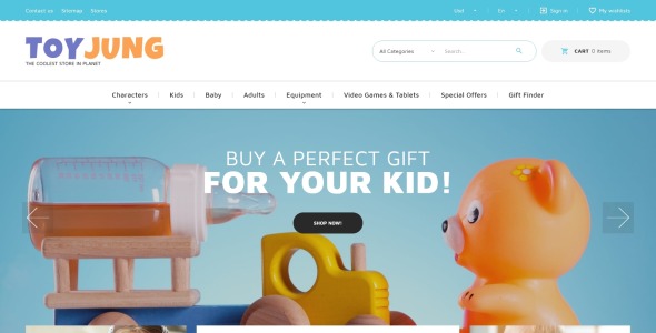 plaything store bootstrap ecommerce clean prestashop theme