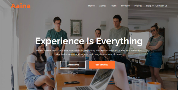 одна страница параллакс wordpress тема
